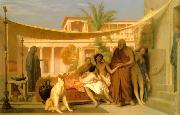 Jean Leon Gerome Socrates Seeking Alcibiades in the House of Aspasia china oil painting reproduction